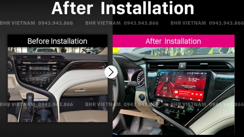 Màn hình DVD Android liền camera 360 Toyota Camry 2019 - nay | Gotech GT360 Plus